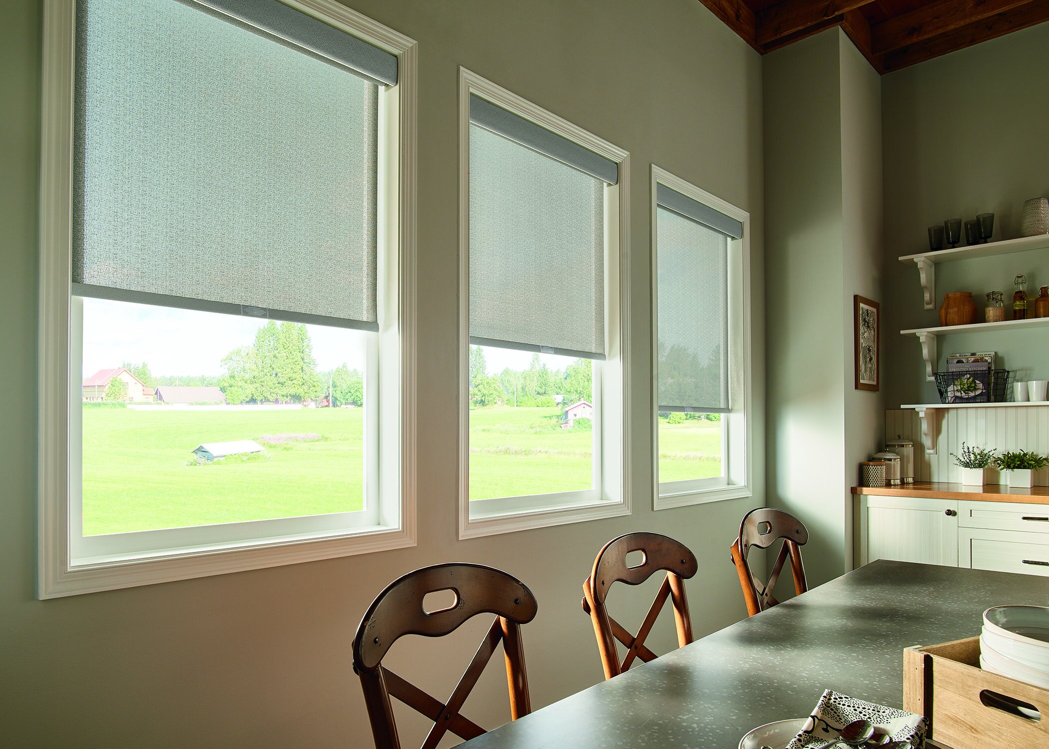 Norman® Soluna™ Roller Shades Roller Blinds Solar Shades Screen Shades — Belton, Texas (TX)