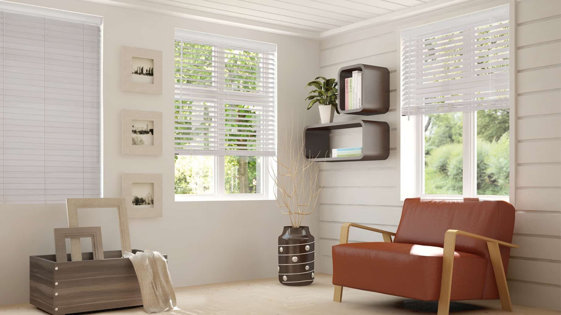 Norman SmartPrivacy® Normandy® Wood Blinds aluminum blinds custom blinds — Killeen, Texas (TX)