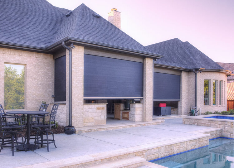 retractable screens power shades